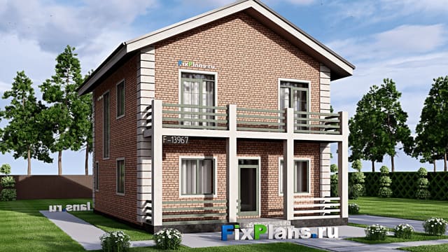 Двухэтажный дом F-13967