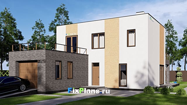 Двухэтажный дом F-17567